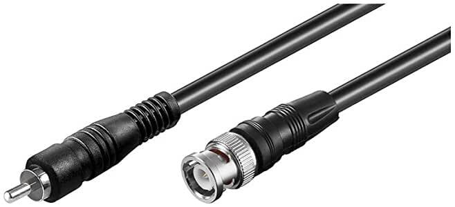BNC Cable, BNC Plug, RCA Plug, 2m