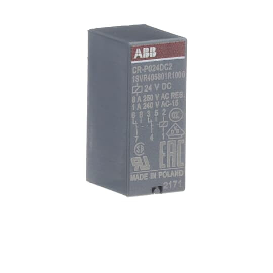 Pluggable Interface Relay CR-P024DC2, 24VDC, 8A