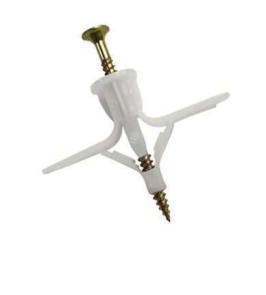Plastic Expansion Bolt, White