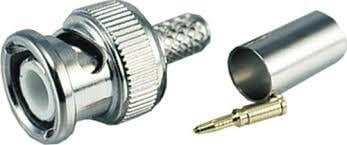 BNC Plug, Male, Straight, 50?, for Cable B9907, RG141, RG58, URM43, URM76
