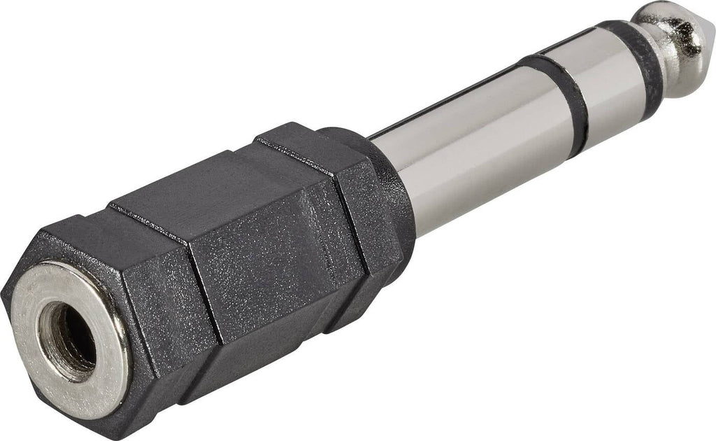 Audio Adapter, Jack 3.5mm Socket, Jack 6.35mm Plug, Stereo