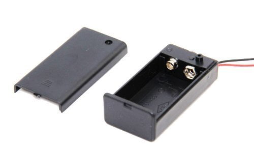 9V Battery Holder, Cell Box With Cover