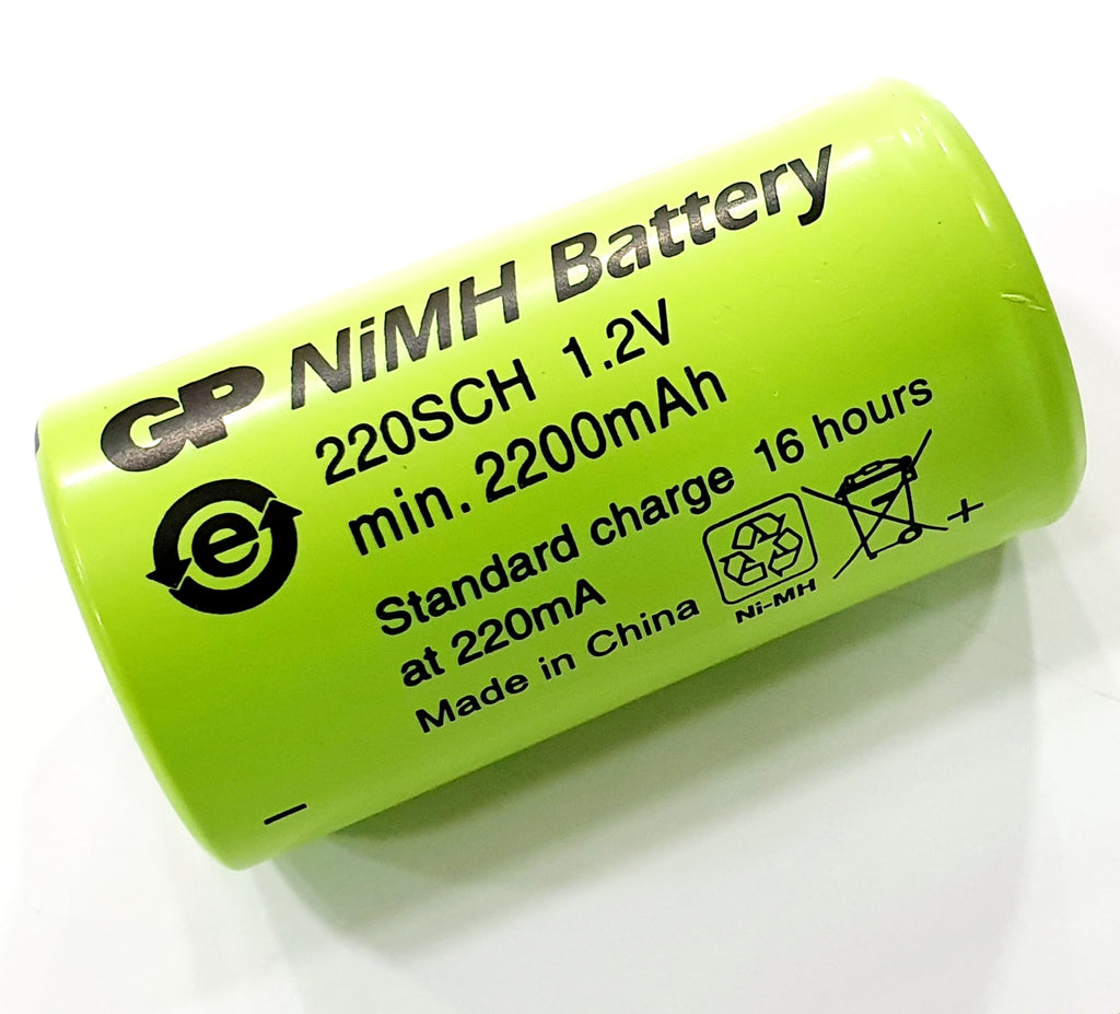 Rechargeable Batteries, Size: 2/3AAA, 2/3R3, 1.2V, 2200mAh