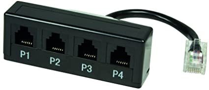 RJ45 Plug/ RJ11 Socket x4  Splitter