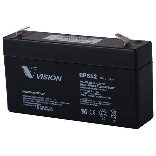Rechargeable Lead Acid Battery, SMF Battery, 6V, 1.3Ah
