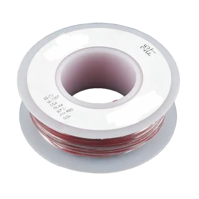 Hook-up Wire Roll Red, 22 AWG, 7.5 meters (Single Core)