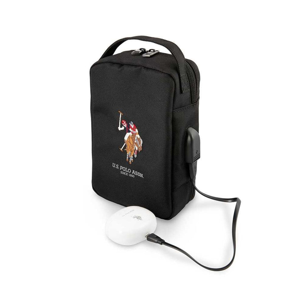 U.S.Polo Assn. Nylon Tablet Bag for Electronic Accessories - Black