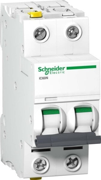 Circuit Breaker, 2A, 400v AC, 2 Poles, Model A9F04202, Brand SCHNEIDER