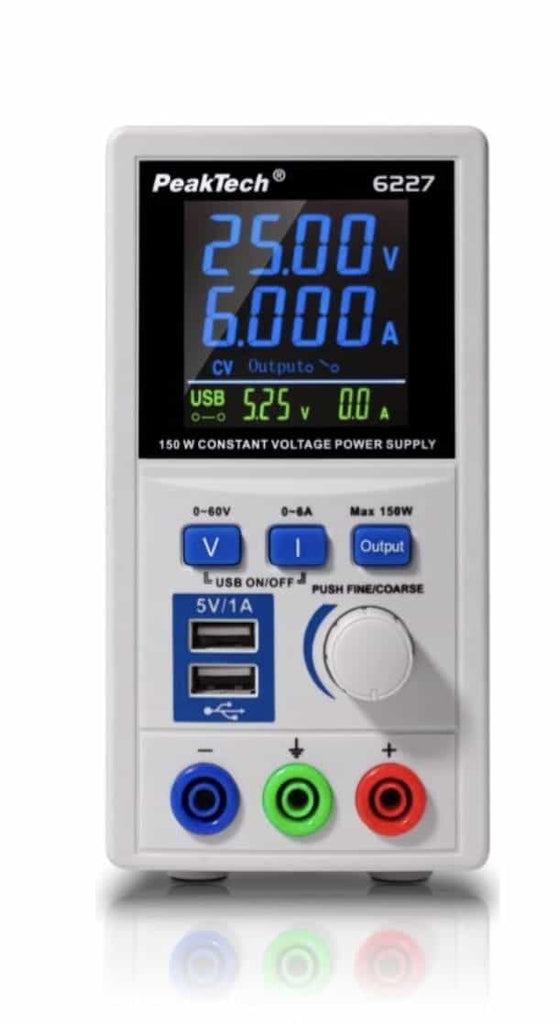 Power Supply, Single Channel, Output: 0 to 60VDC, Output: 0 to 6A