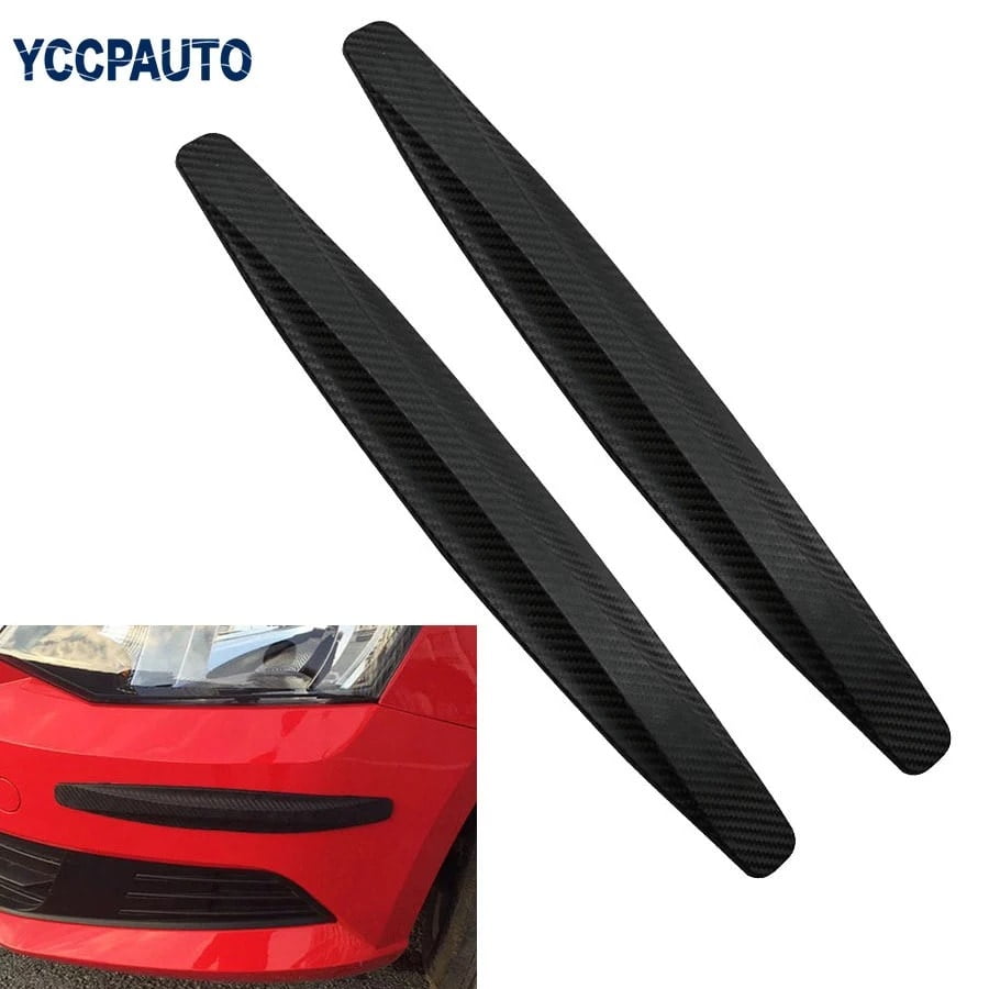 Car Bumper Protector Strip Guard, Black (Per Set)