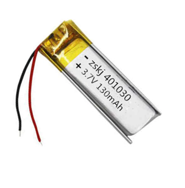 Rechargeable Lithium Battery 3.7V, 130mAh