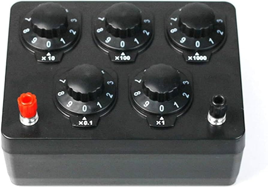 Adjustable Variable Resistance, Decade Resistor Box, 0 to 9999.9 Ohm