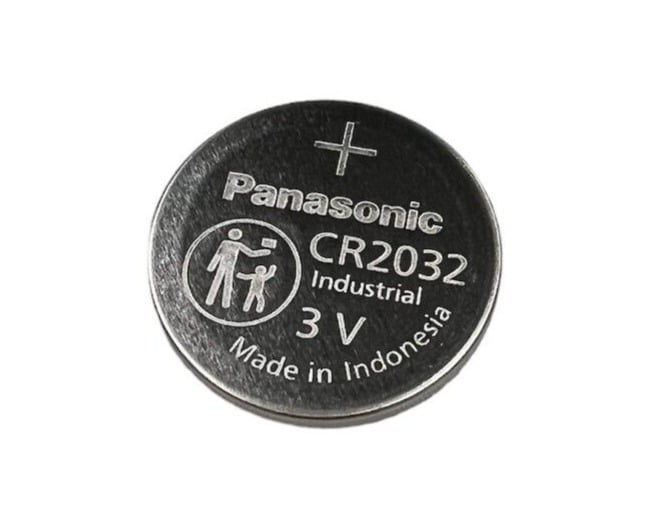 CR2032, 2032 Lithium Coin Battery Coin 3V 225mAh, Panasonic