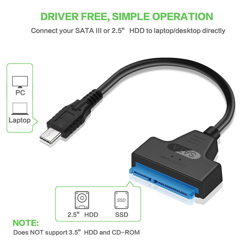 SATA to USB Type-C Adapter/Cable