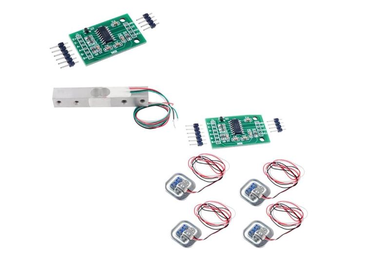 Half-bridge strain gauge Load Cell Body Scale Weighting Sensor Amplifier+ 1pcs HX711 AD Weight Module Geekstory