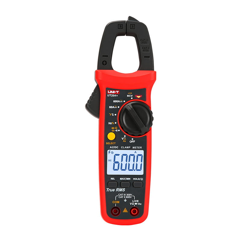 Digital Clamp Meter, AC/DC, 600V, 600A, UT204