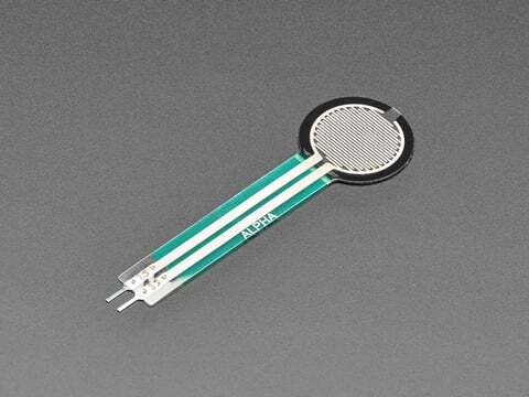 Round Force Sensitive Resistor, FSR, 0.3 to 10 Newton Force, Pressure Sensor, Flex Sensor