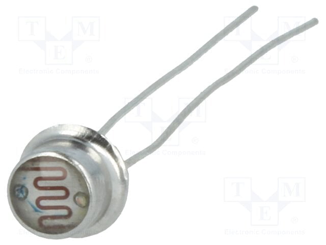 LDR (metal) 5mm, 50k, Photoresistor, (Price per 1pec)