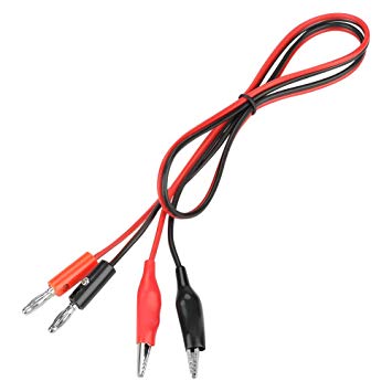 Pair of Banana Plug to Crocodile/Alligator Clip Lead Cable