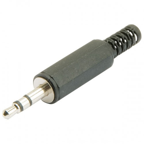 Stereo Jack, Plug, 3.5 mm, Audio, Male, Black