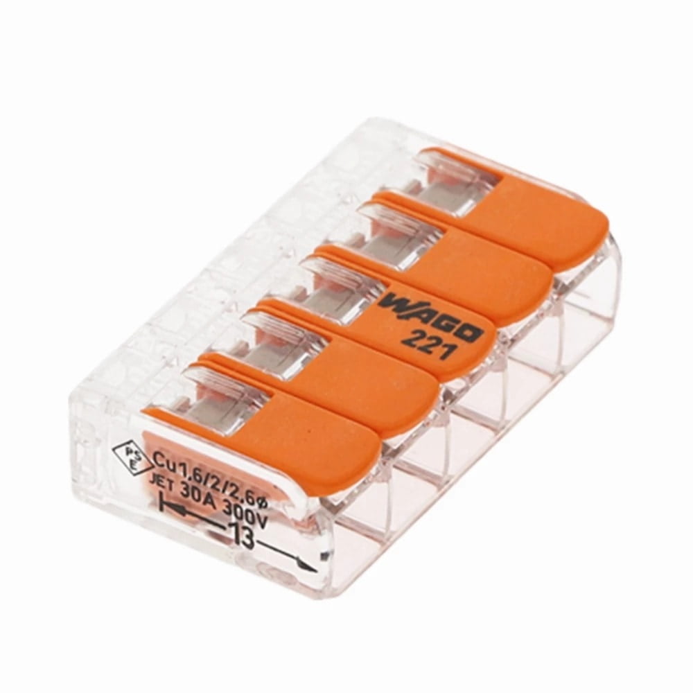 Fast Connector, 5 pins, 450v, 41A, Wire Size 0.5 to 6mm2: