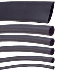 SHRINKABLE SLEEVINGS WITH GLUE Black Colour 12mm - 6mm