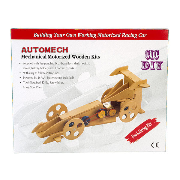 Automech mechanical motorized wooden kit