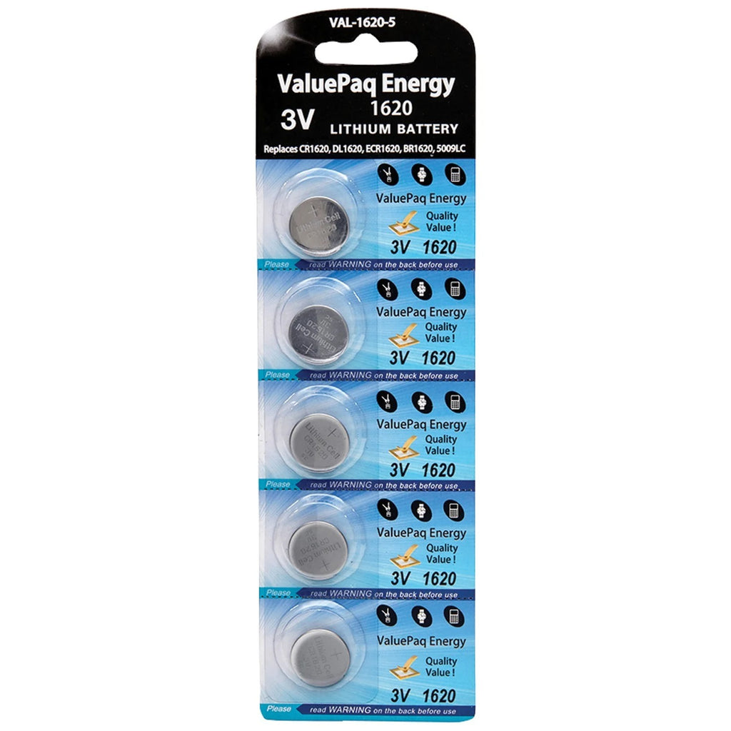 1620 Battery, CR1620 Coin Battery, 3V, 60mAh