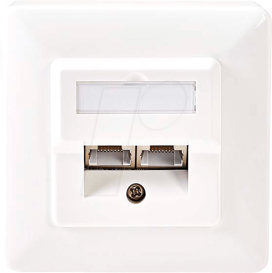 Network Wall Box, 1x RJ45 Female Surface plate