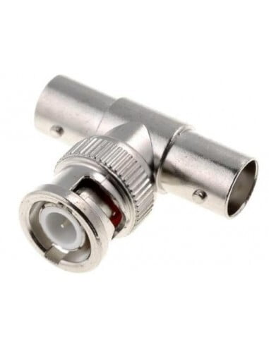 BNC T Adapter, BNC Plug, BNC Socket x2