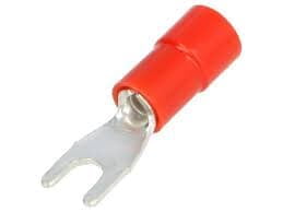 Fork Terminal Connectors Red, 3.2mm