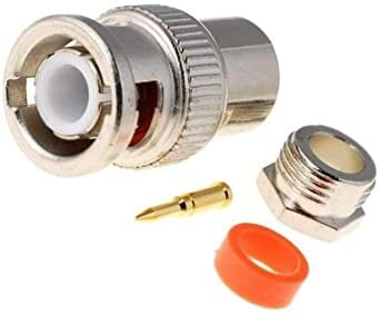 BNC Plug, Male, Straight, 50?, for Cable RG58
