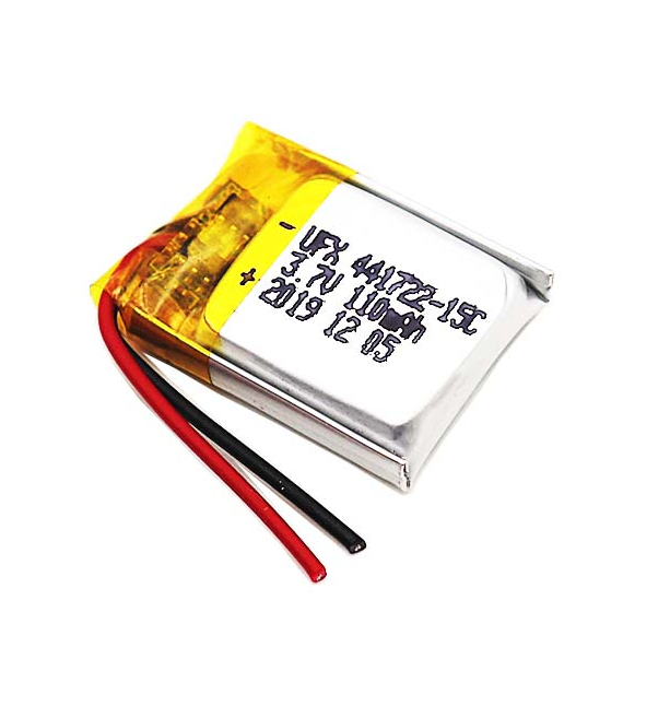 Rechargeable Lithium Battery 3.7V, 110mAh