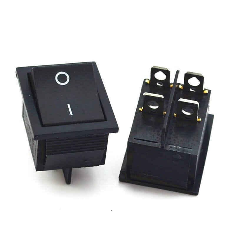 ROCKER SWITCH, ON/OFF, 15A, 250VAC