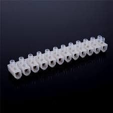 Strip Connectors With Wire Protector 60A, white, 60 Amperes