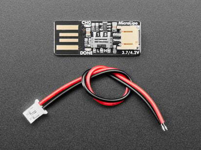 Adafruit Micro Lipo, USB LiIon/LiPoly Charger v2