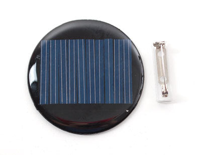 Solar Panel 2V, 0.07W, 35mA, Round Shape, 36mm diameter