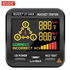 Digital Socket Tester, UK Plug & Multifunctional Voltage Detector