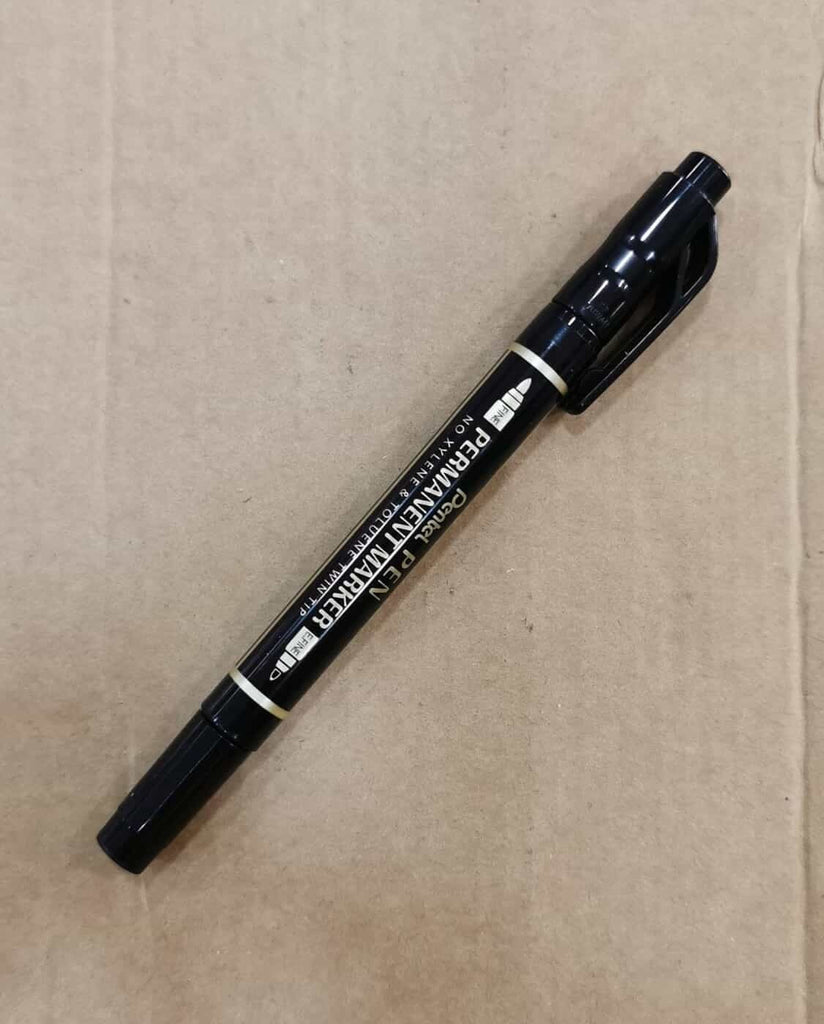 Double side Permanent marker Pen (black)