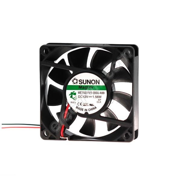 Cooling Fan 12VDC, 1.56W 0.13A (70x70x20mm)
