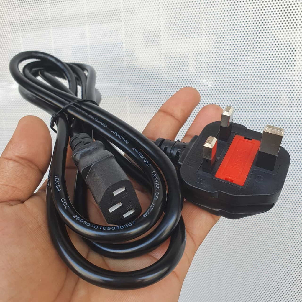Power Supply Cable, Power Cable, 3 PIN, 13A, 230V, 1.8M