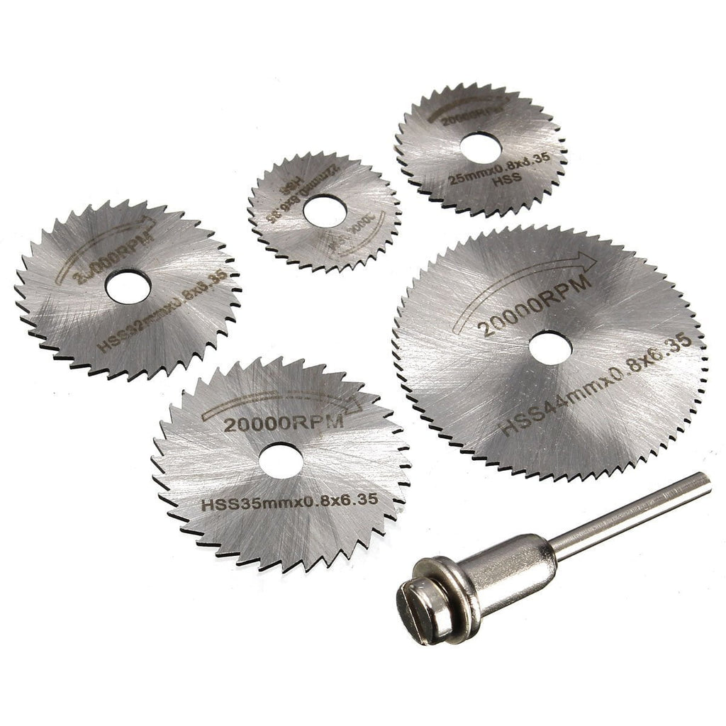 Blade Set for Metal 6Pc Hss Circular Saw