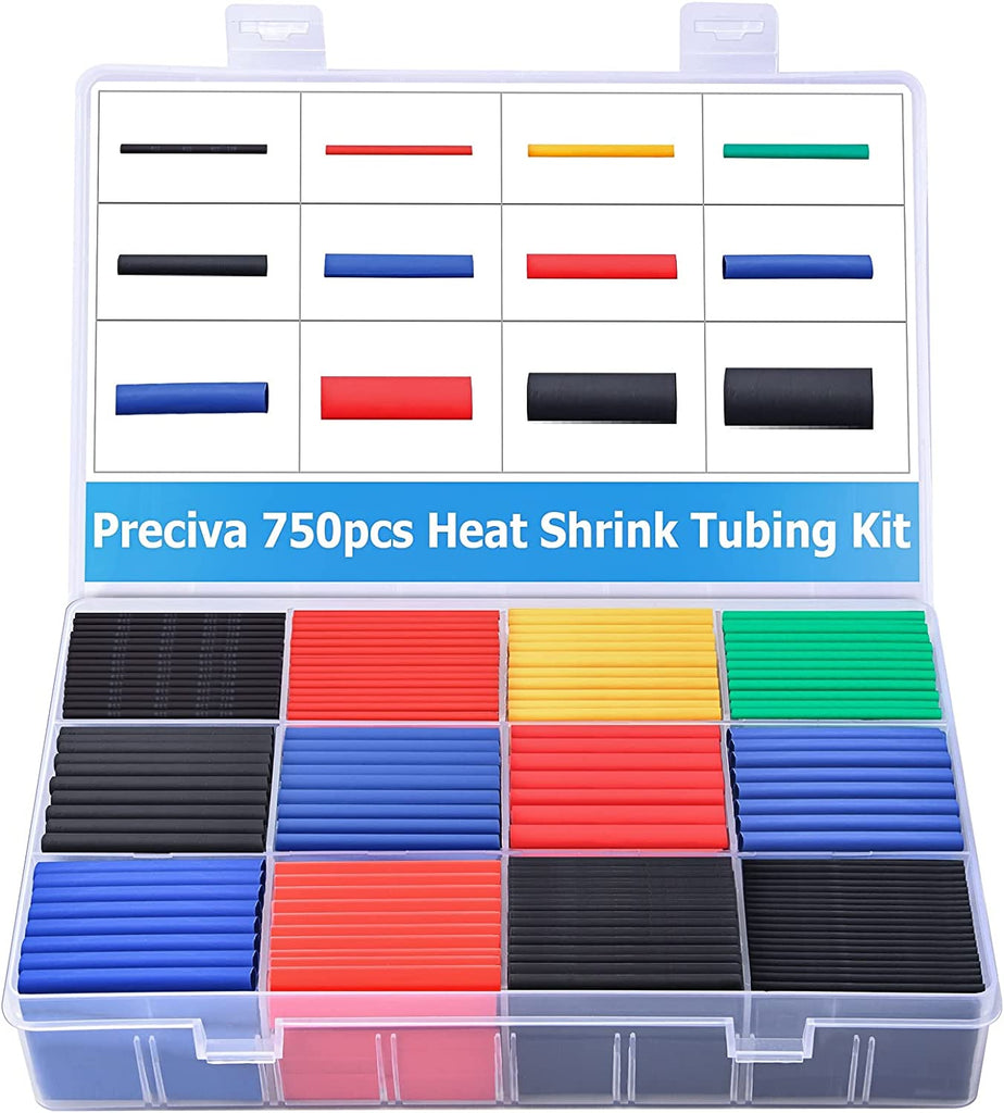 Heat Shrink Box, 750pcs, Mix Colors; Heatshrink, Wire Protector