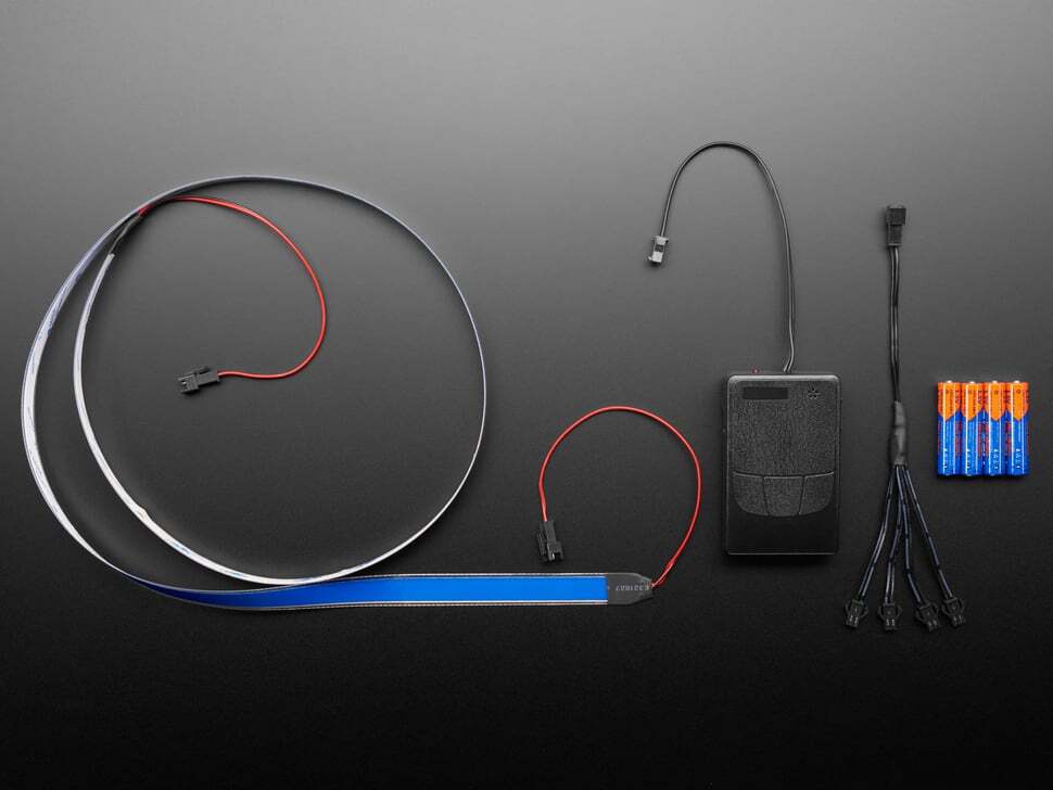 Electroluminescent, EL, Light, Tape/Strip Starter Pack, 100cm, Blue