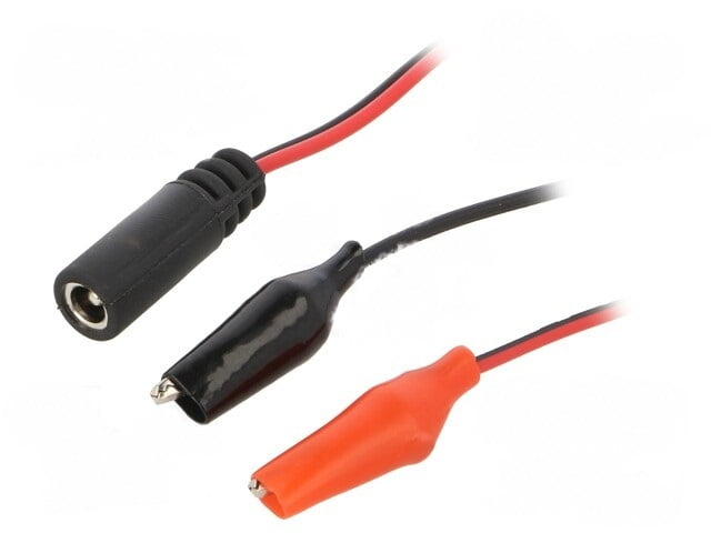 Transition Adapter, Insulated Crocodile/Alligator Clip, 0.3m