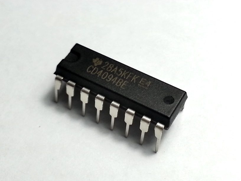 IC CD4094 (8-Stage Shift and Store Bus Register)