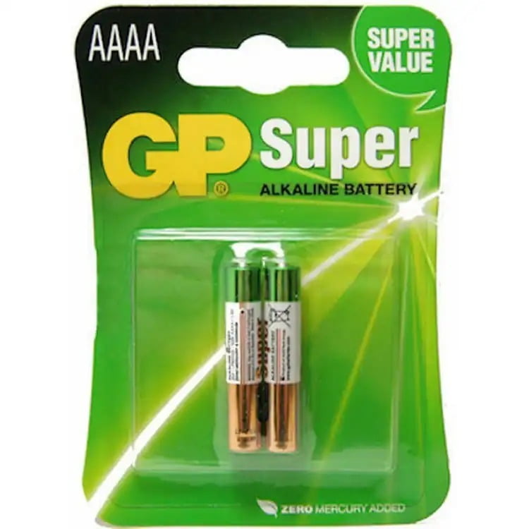Battery, 1.5V, AAAA, Brand: GP (2pcs)