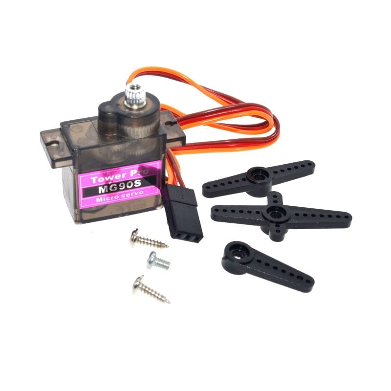 Servo Motor MG90S, Input: 4.8 to 6VDC, 180 Angle
