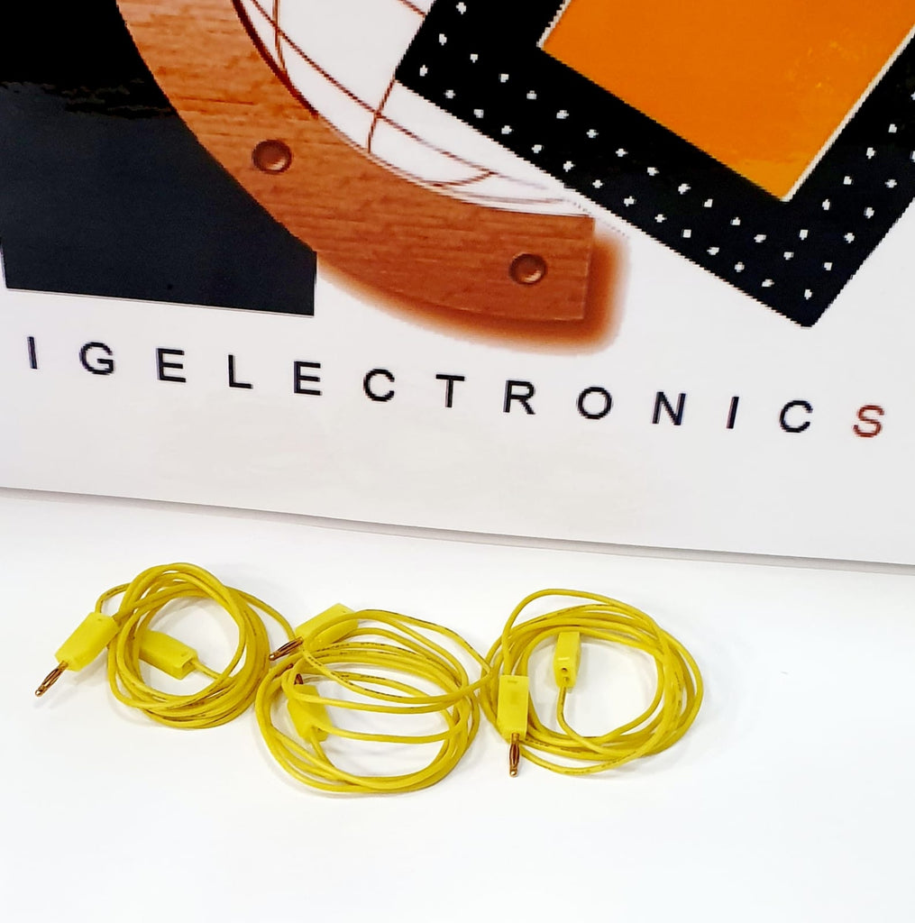 Banana Cable 1M, Yellow 2mm Jack (Price per 1 Piece)