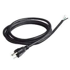 Power Cable, Plug with Wires, 2.5A, 1.5 meter, black, 2pins